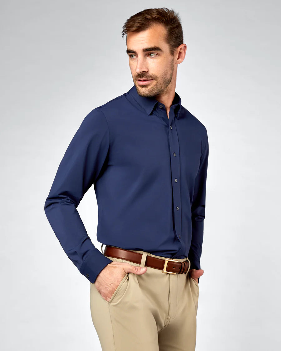 Commuter Shirt - Classic Fit - Navy-101351-410-Rhone