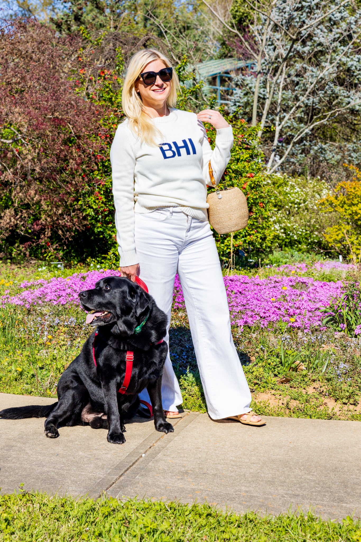 Ellsworth & Ivey Women’s BHI Sweater - Block Letters - BHI