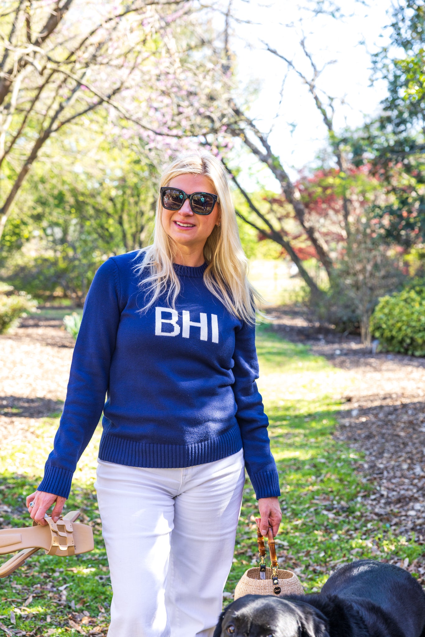 Ellsworth & Ivey Women’s BHI Sweater - Block Letters - BHI