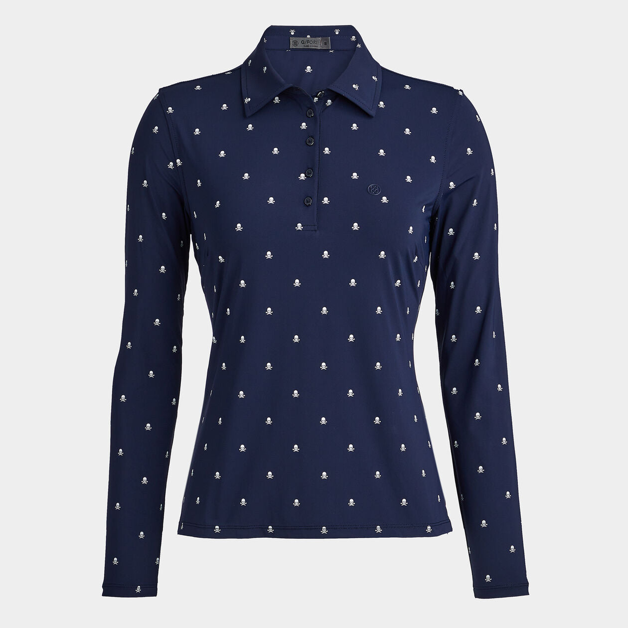 SKULL & TEES SILKY TECH NYLON LONG SLEEVE POLO - G4LF23K560B - Gfore