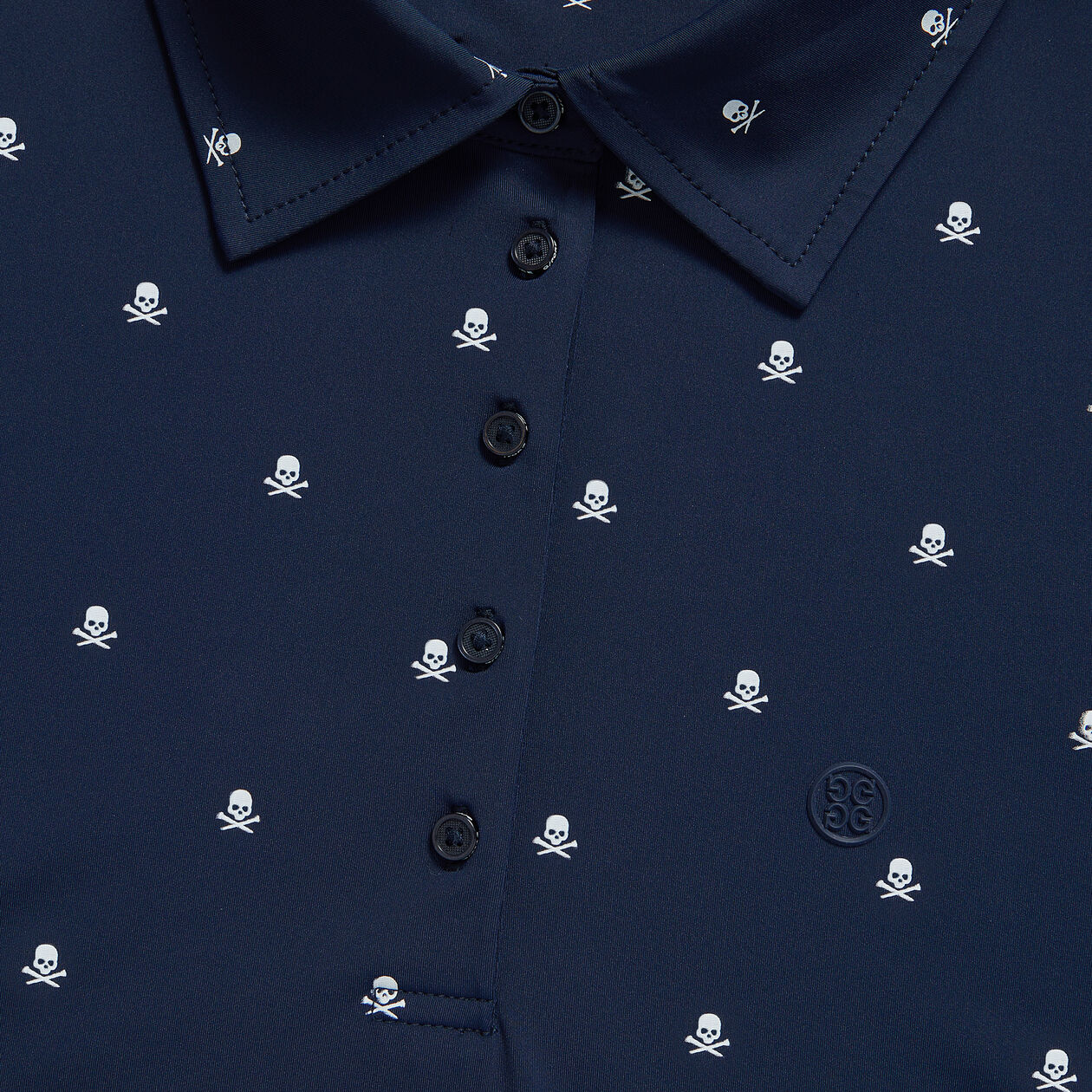 SKULL & TEES SILKY TECH NYLON LONG SLEEVE POLO - G4LF23K560B - Gfore