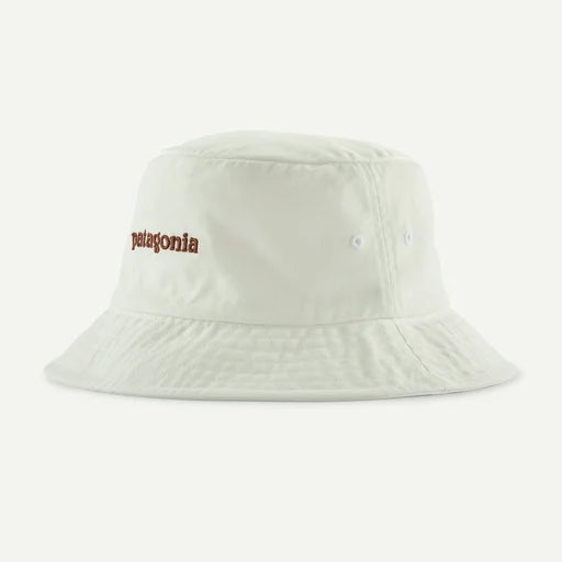 Patagonia Bucket Hat | Text Logo: Birch White