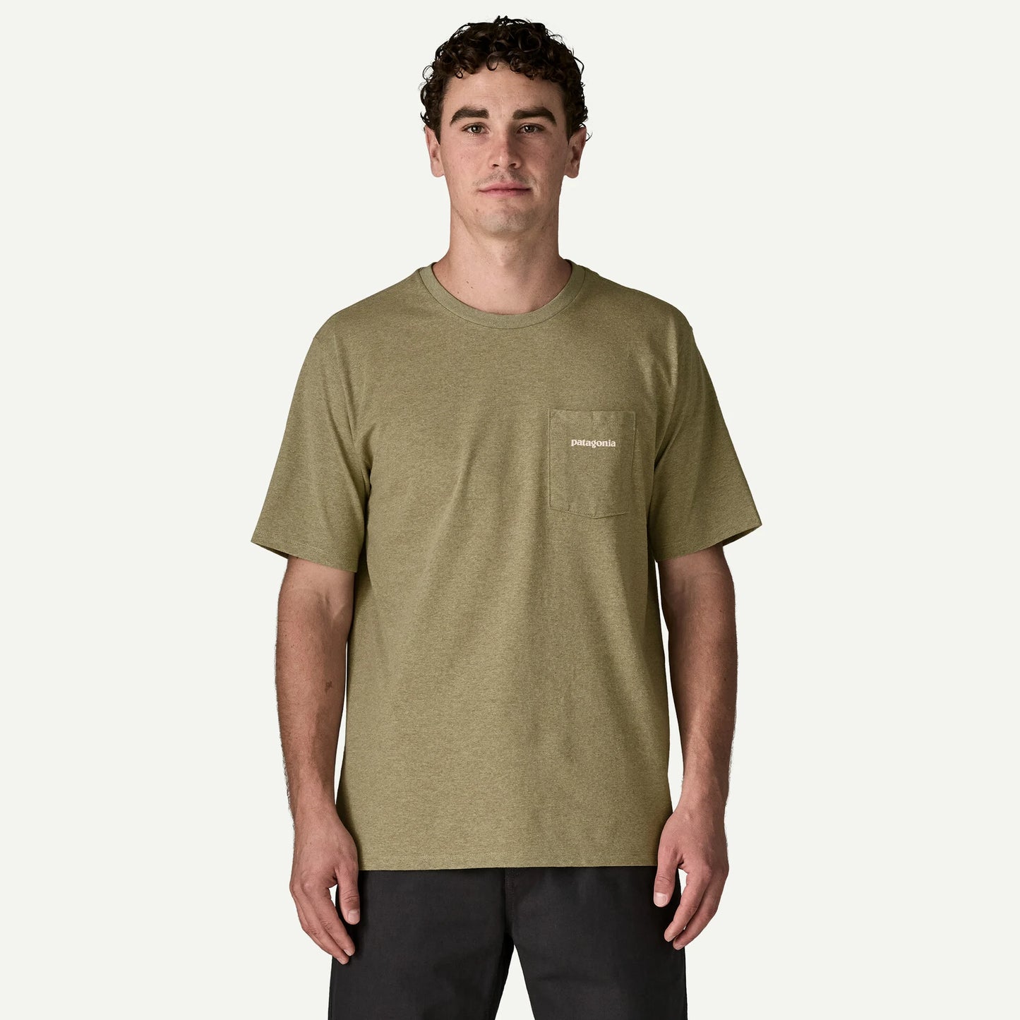 Patagonia Men's Boardshort Logo Pocket Responsibili-Tee® | Gumtree Green