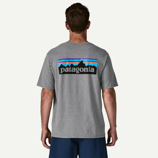 Patagonia Men's P-6 Logo Responsibili-Tee | Gravel Heather