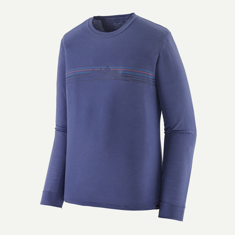 Patagonia Men's Long-Sleeved Capilene® Cool Merino Blend Graphic Shirt - BHI