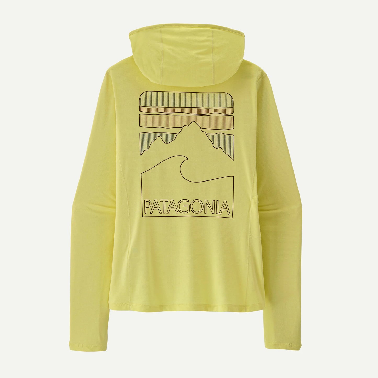 Patagonia Women's Capilene® Cool Sun Hoody - Peak Visions | Vellum Green - Light Vellum Green