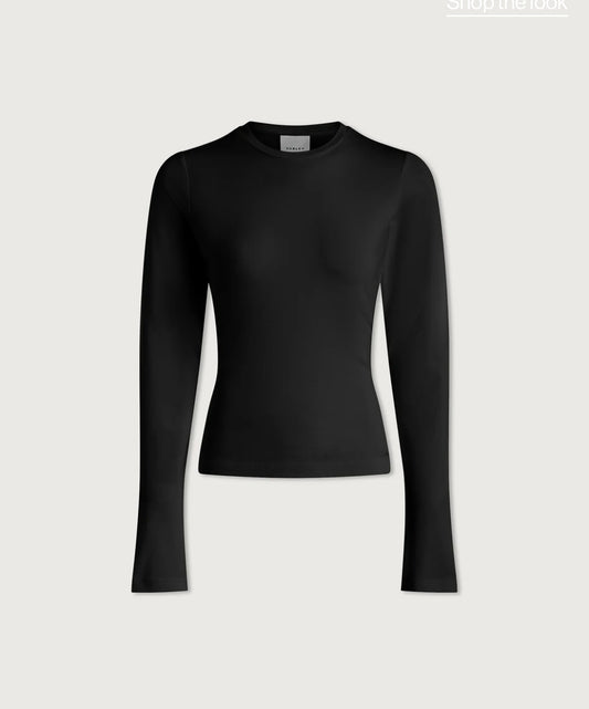 Varley Edna LS Fitted T - Black - BHI