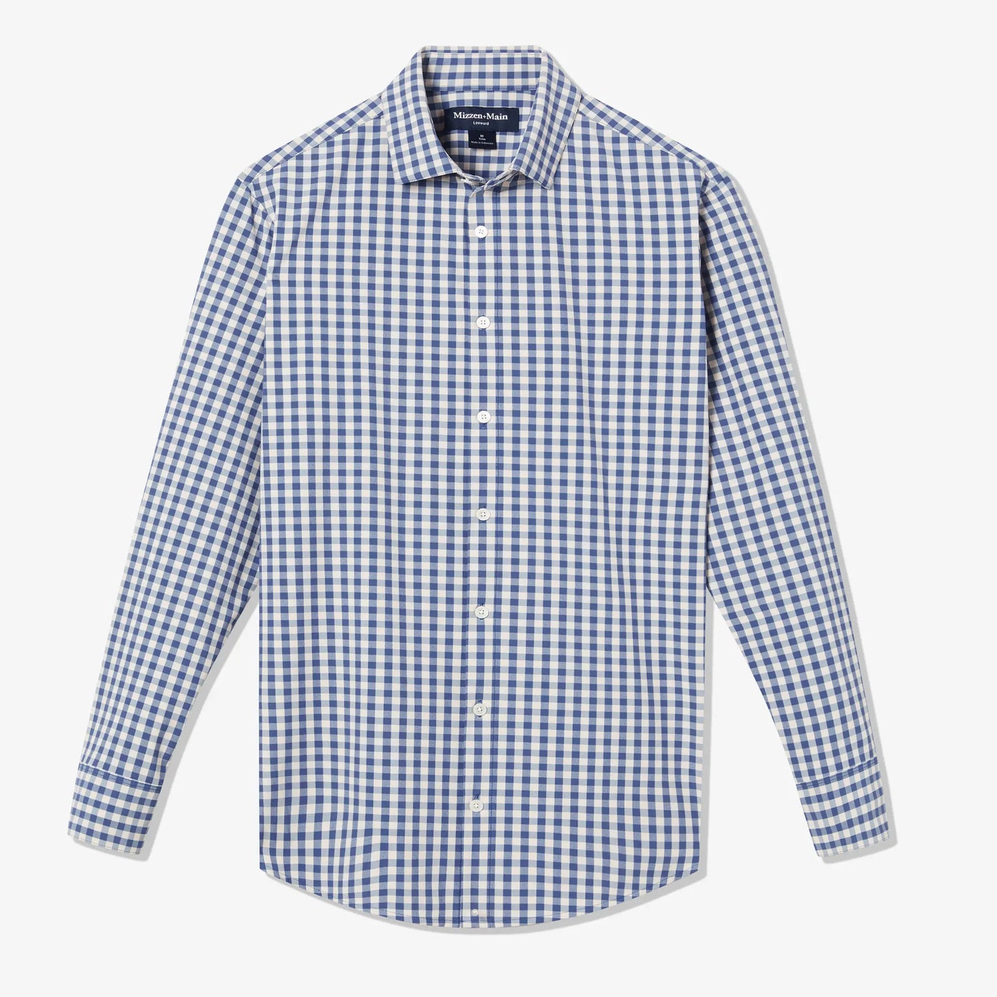 Leeward LS Dress Shirt - Navy Madison Check - 1WS-1224 - Mizzen+Main