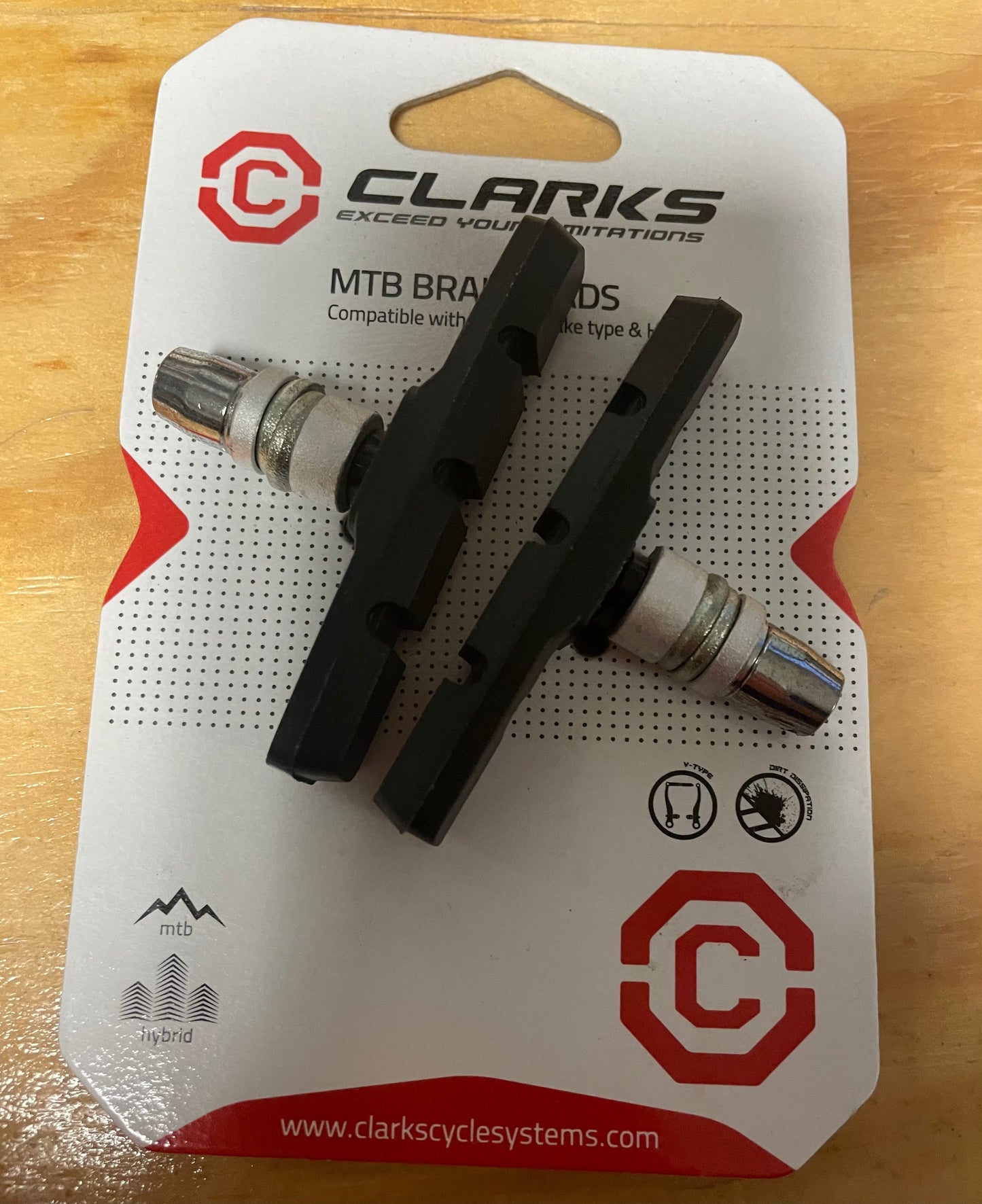 Brake Shoes - V Type - 70 mm - Bolt On - Bicycle - BHI