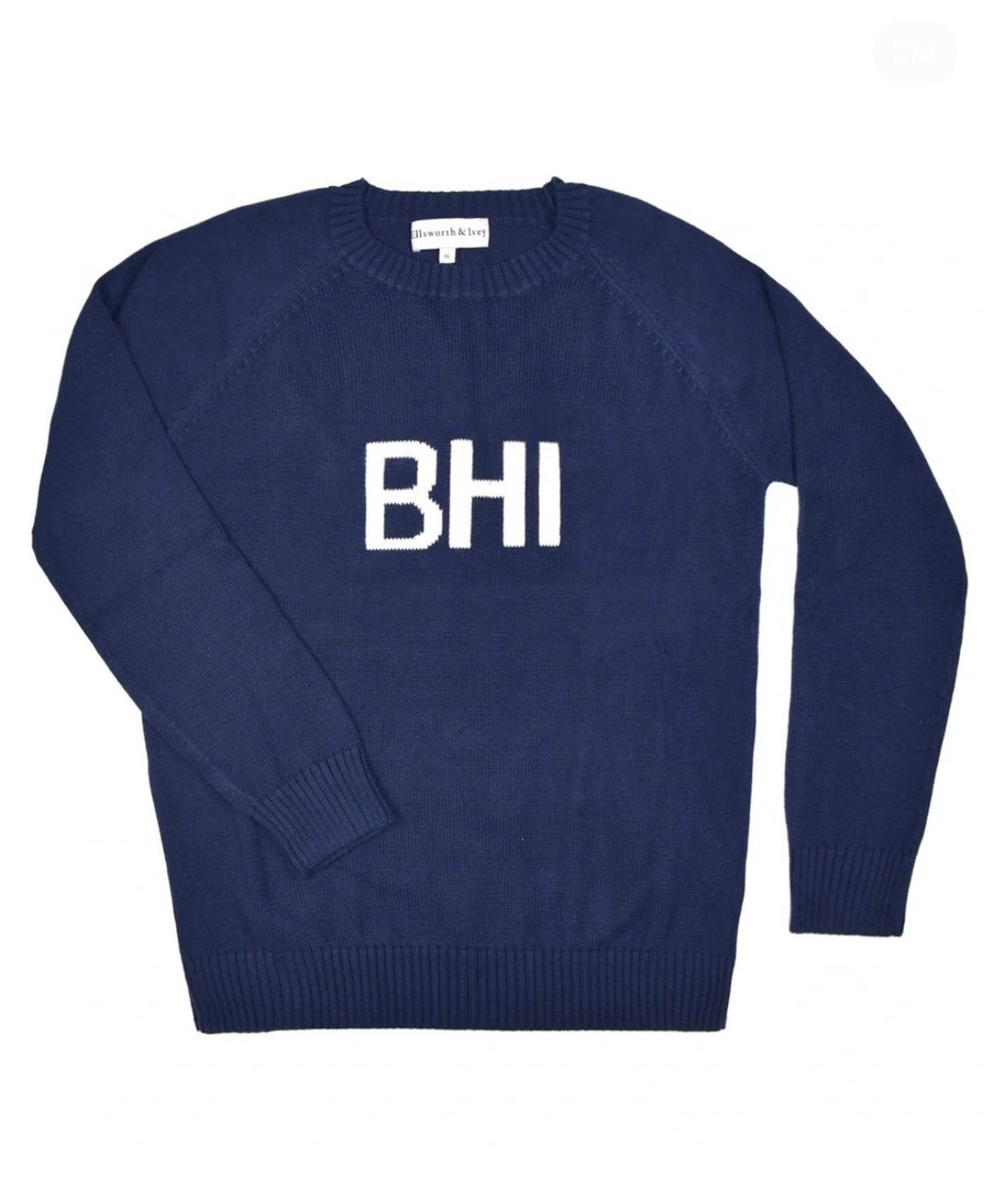 Ellsworth & Ivey Women’s BHI Sweater - Block Letters - BHI