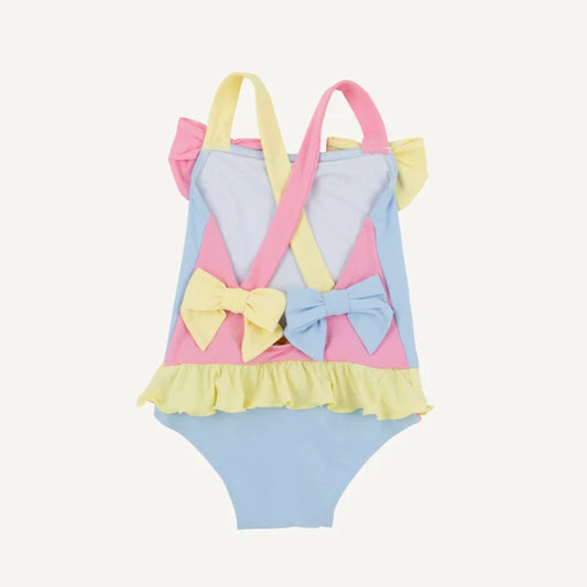 Beaufort Bonnet Taylor Bay Bathing Suit- Pink/Lake Worth Yellow