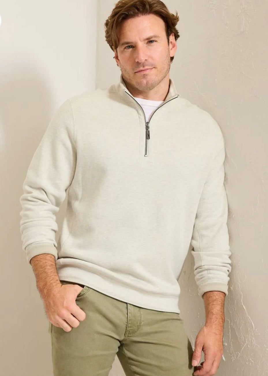 Tommy Bahama Men’s Flip Coast Half Zip - Lychee Heather - BHI