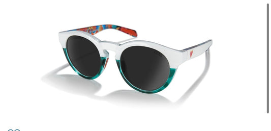 Zeal by Maui Jim -  Dark Grey Crowley White Fade/ River Tort - BHI