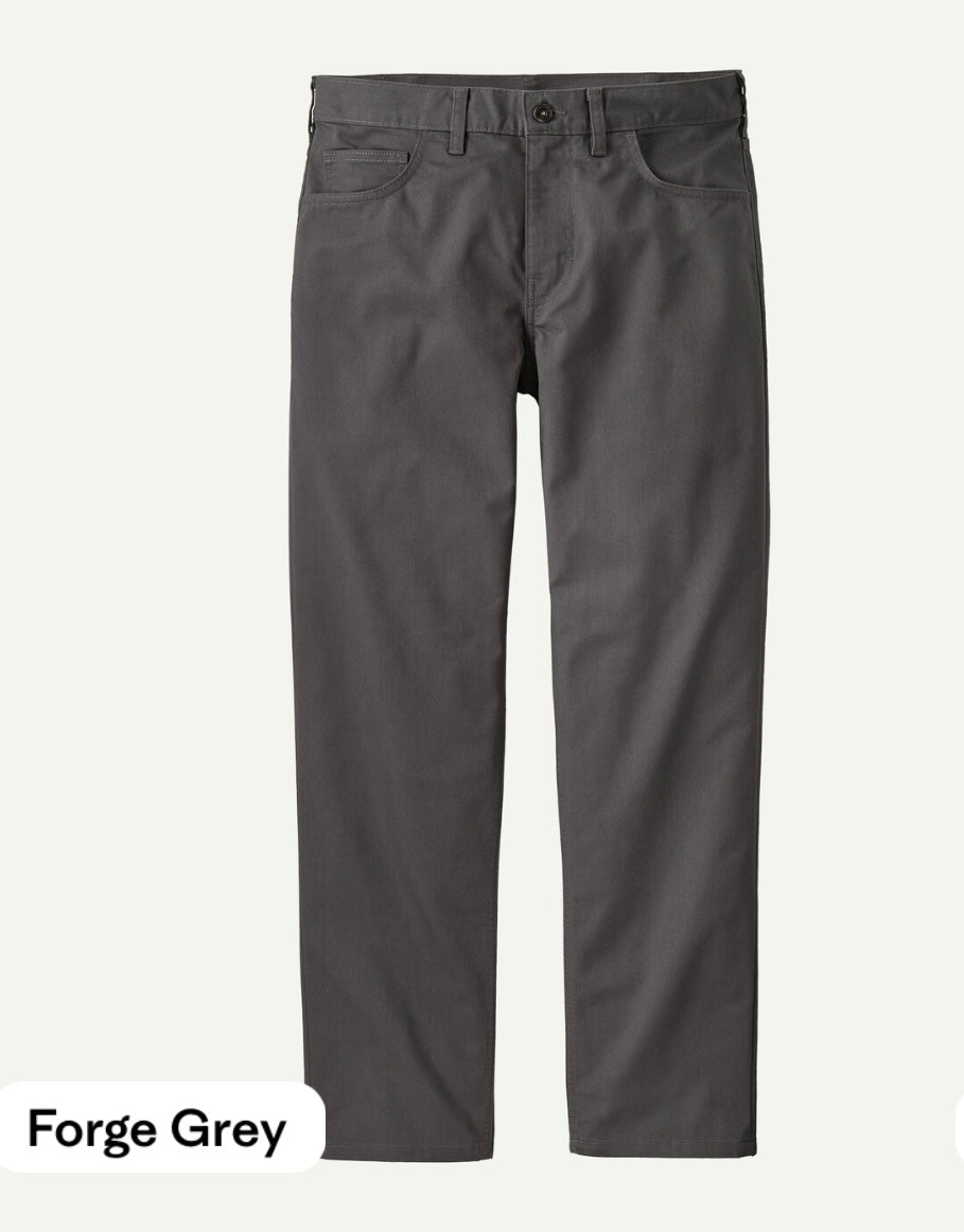 Patagonia Men’s Twill 5 Pocket Pants - Forge Grey - BHI