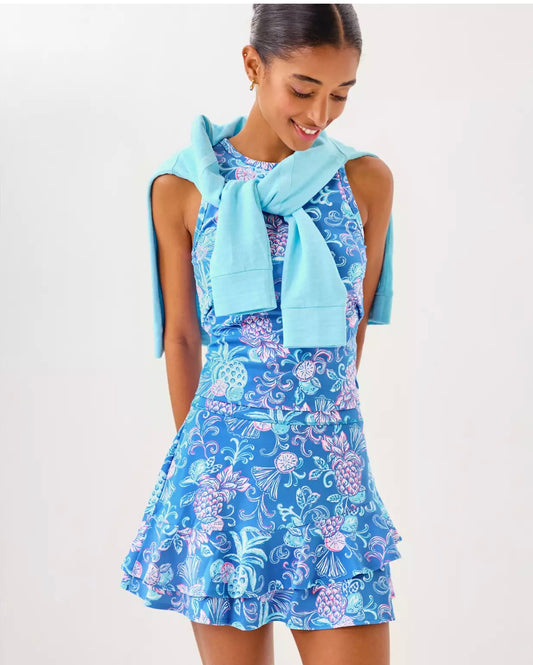 Lilly Pulitzer Romana Skort - Sunwashed Blue/Citrus Crush - BHI