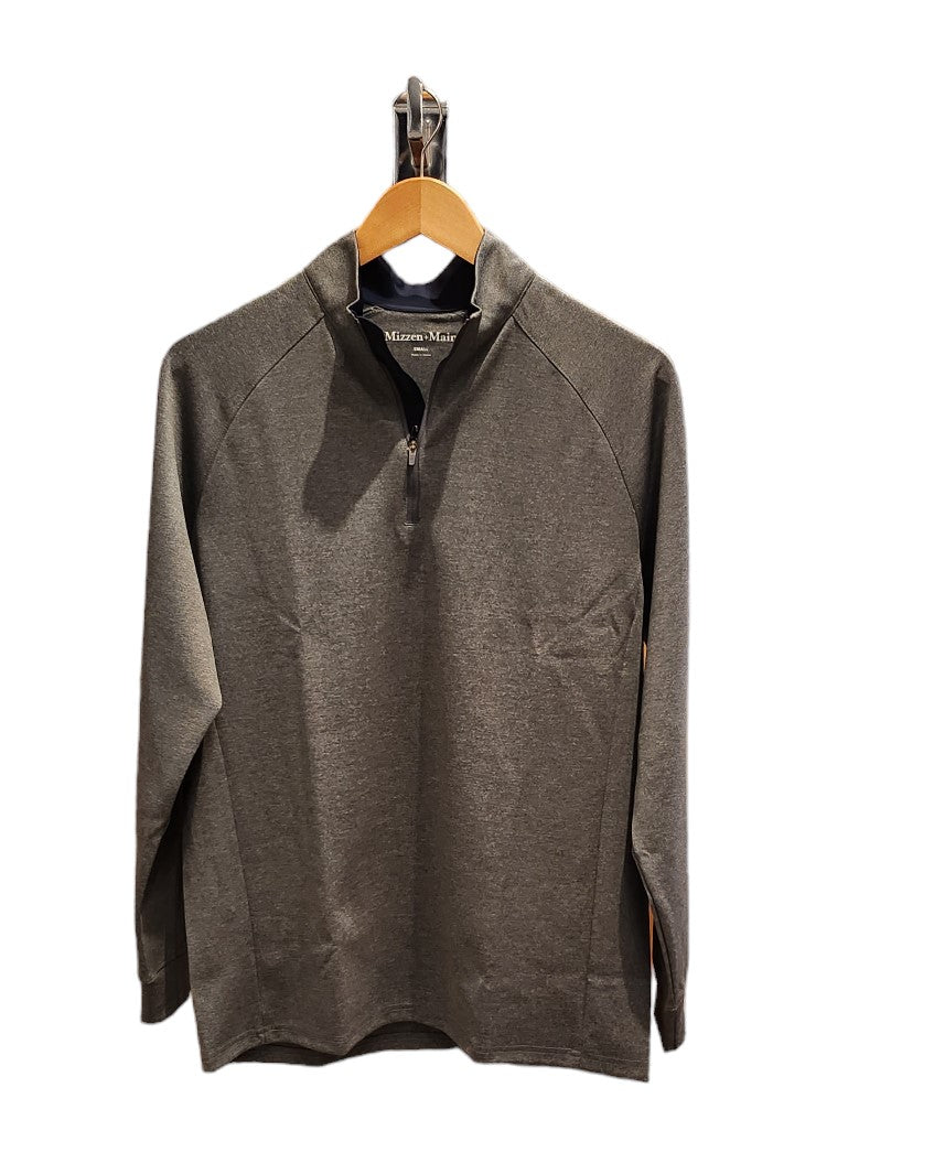 Mizzen & Main - Versa Quarter Zip - Dark Grey- BHI