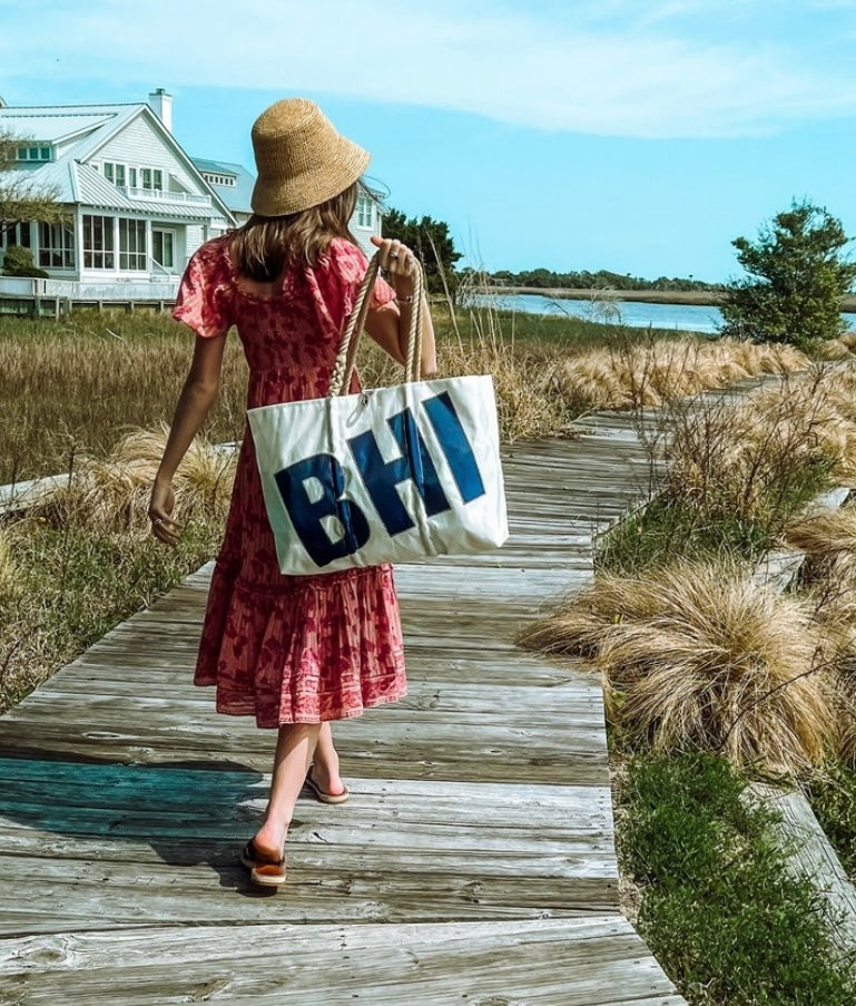 SeaBags of Maine Custom BHI Large Zipper Tote - BHI