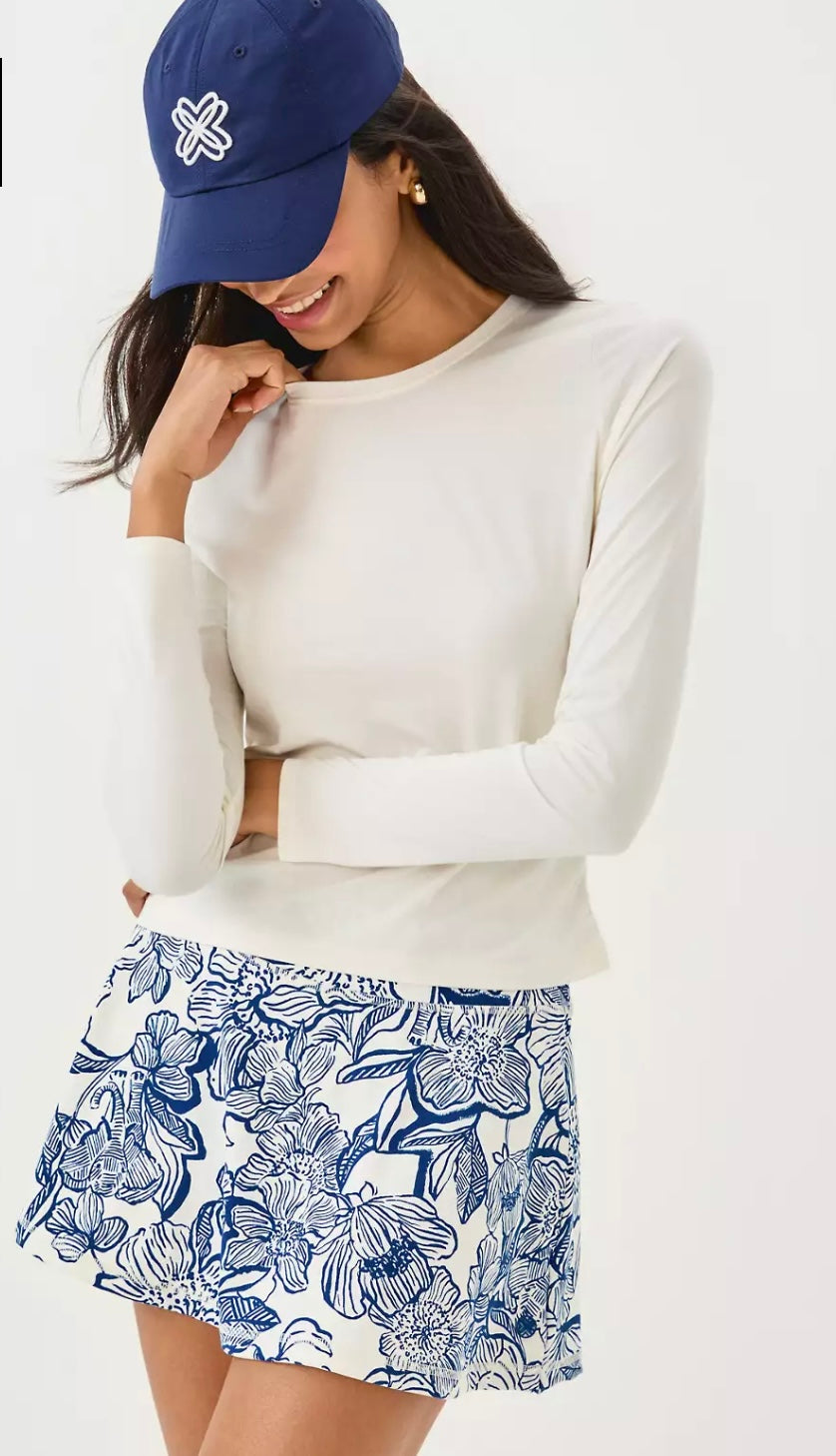 Skort Lilly Pulitzer - Taille 8 - Coton Multicolore Motif Breakwater Blue - Neuve Avec étiquettes