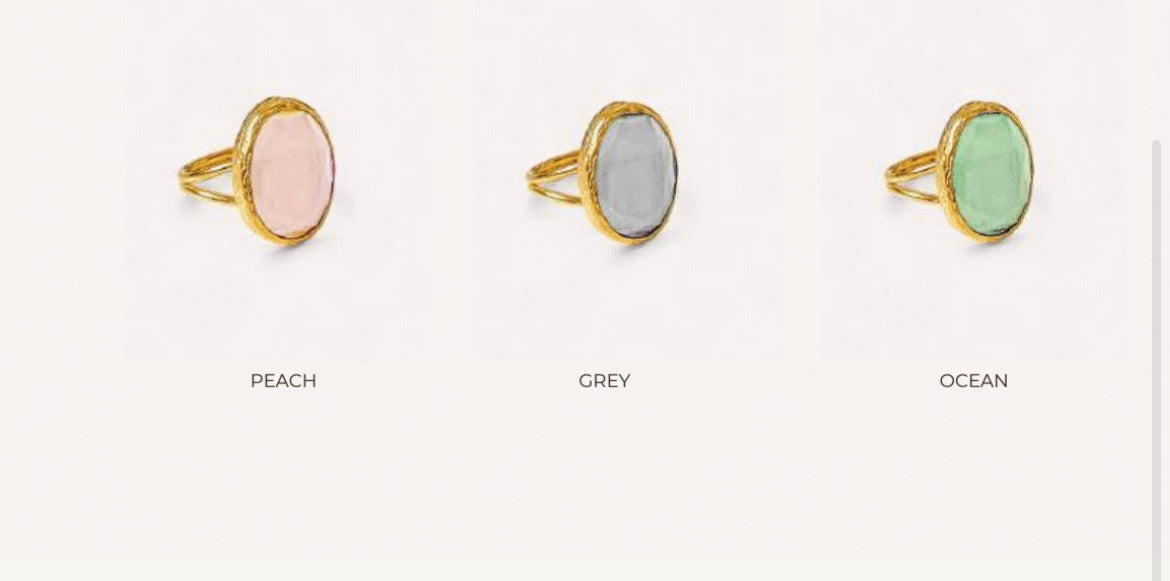 Debbie Katz Gilah Ring with Oval Stone - BHI
