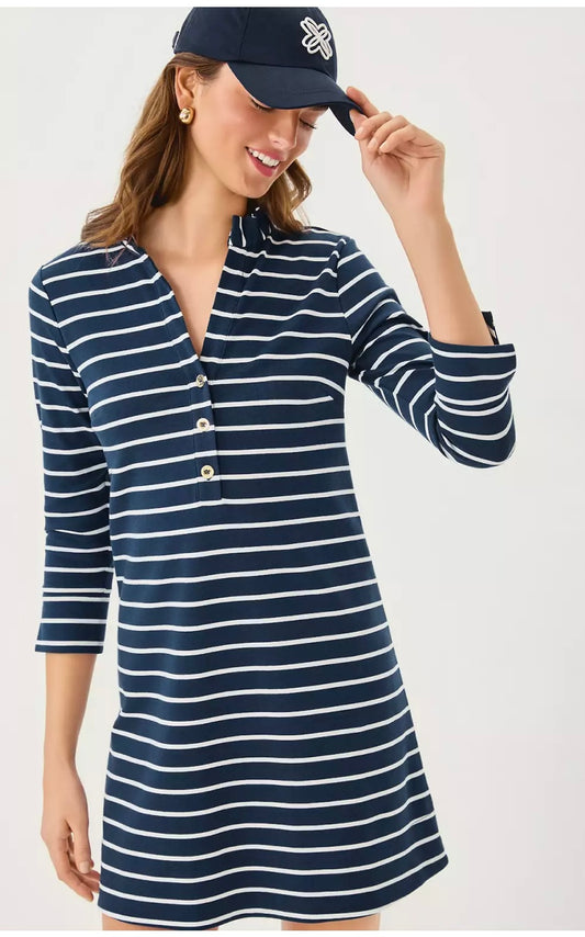 Lilly Pulitzer Knightley Dress - Low Tide Navy - BHI