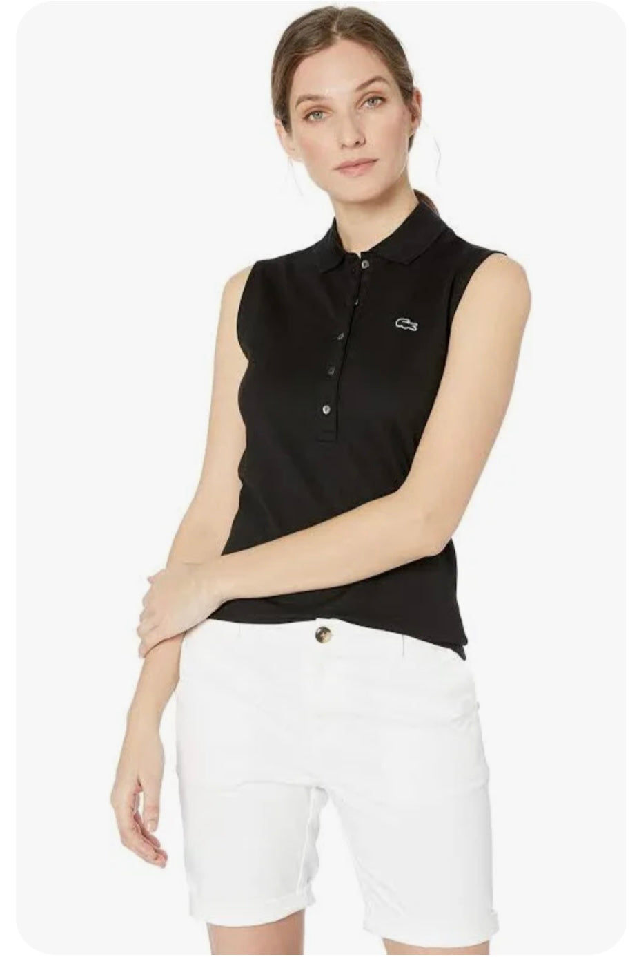Lacoste Women’s Slim Fit Sleeveless Polo - BHI