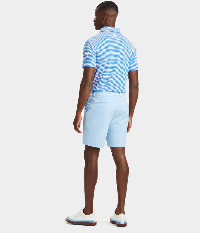 Gfore Men’s Feeder Stripe Tech Piqué Modern Spread Polo - Surf - BHI