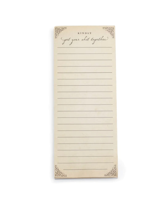 Notepad - Sugarboo & Co. - “Kindly Get Your Sh** Together” - BHI