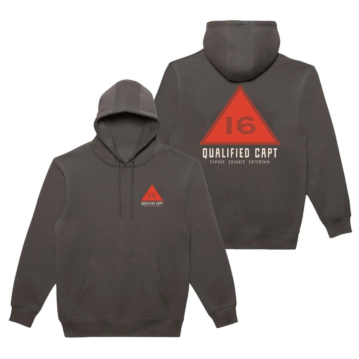 The Qualified Captain™ Channel Marker Hoodie | Color: Smoke