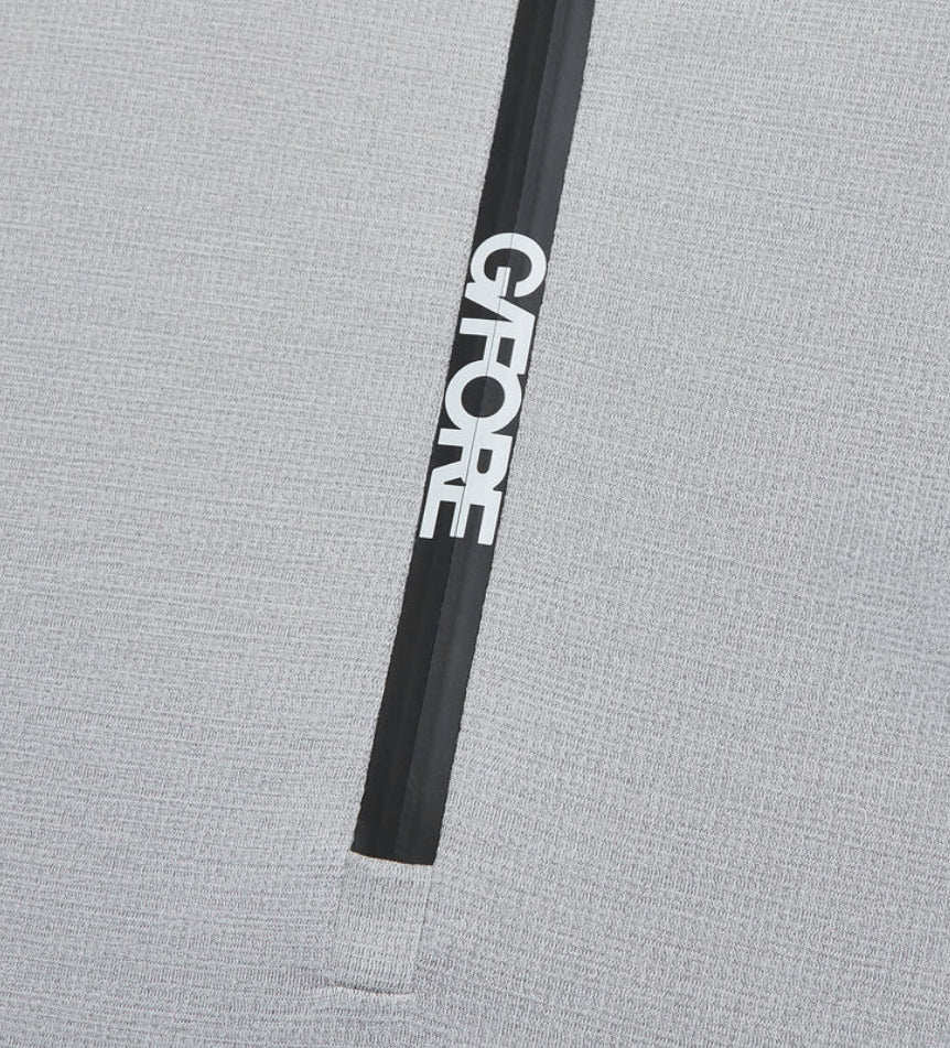 Gfore Men’s Brushed Back Tech Quarter Zip Pull Over - Light Heather Grey -BHI