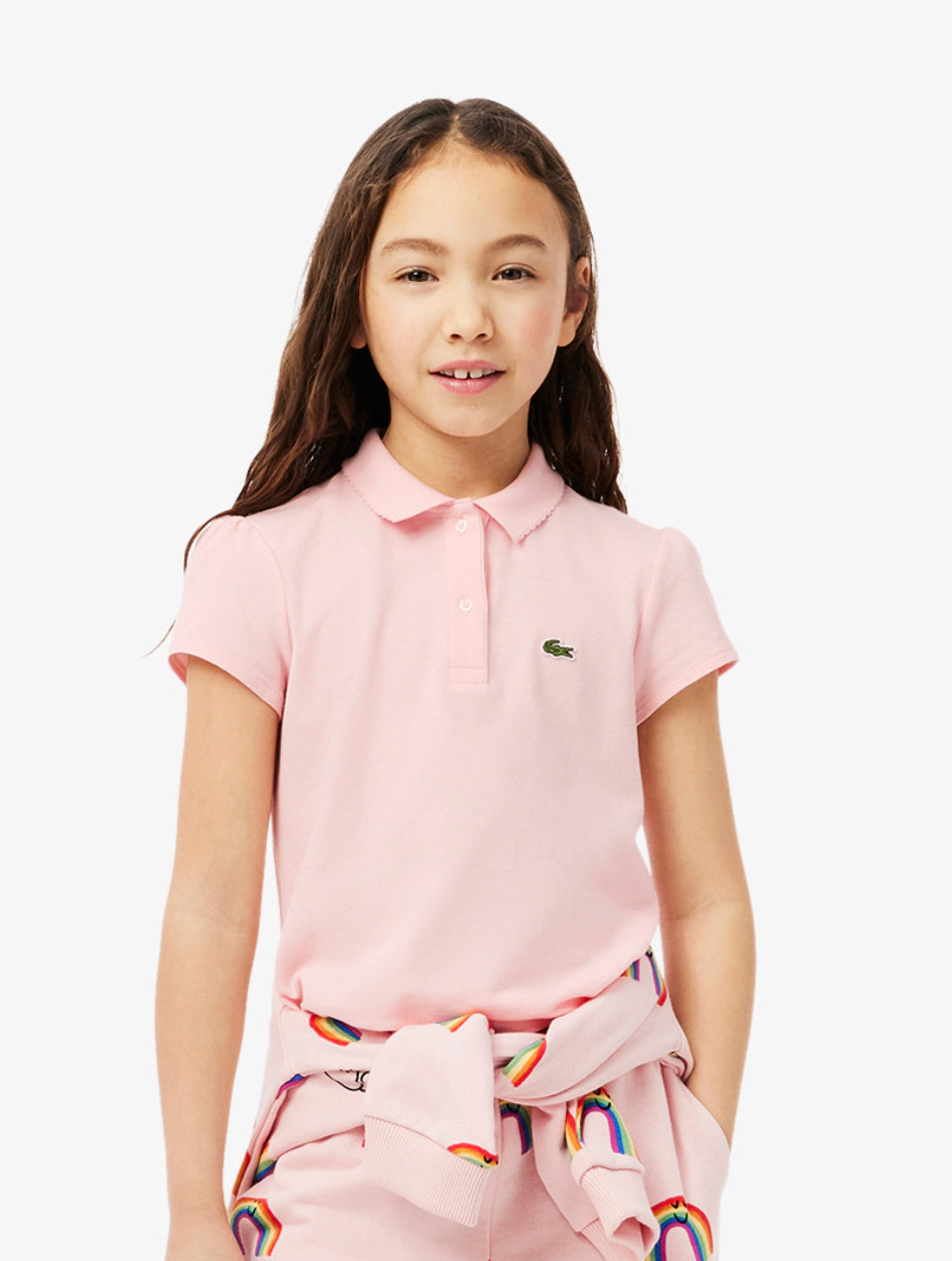 Lacoste - Kids' Scalloped Collar Mini Piqué Polo - BHI