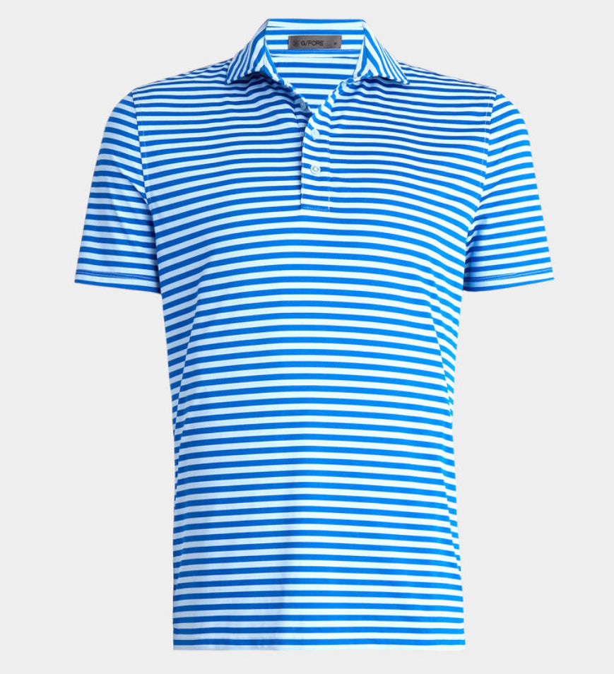 Gfore Men’s Perforated Stripe Polo - Baja - BHI