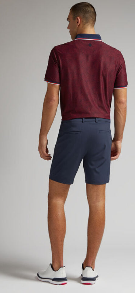 Gfore Men’s Fingerprint Tech Piqué Polo - Cabernet - BHI