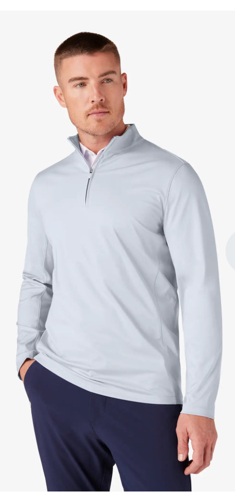 Mizzen + Main Keeton Quarter Zip - Nickle Heather - BHI
