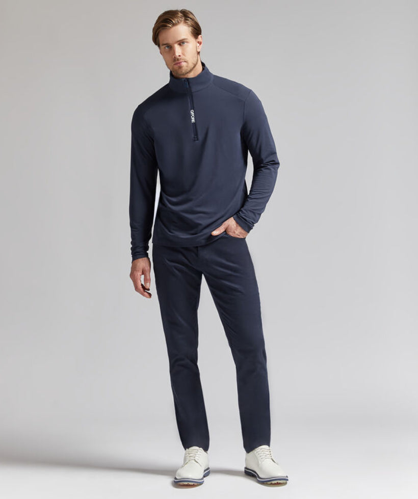 Gfore Men’s Brushed Back Tech Quarter Zip - Twilight -BHI