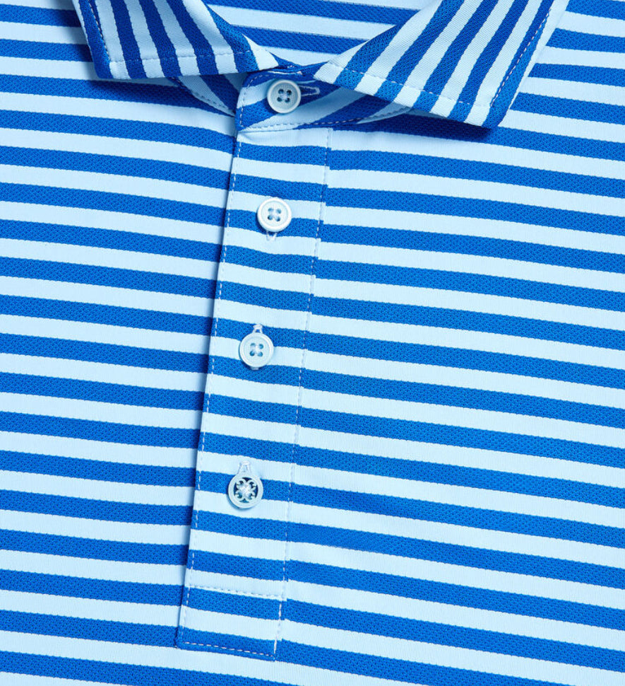 Gfore Men’s Perforated Stripe Polo - Baja - BHI