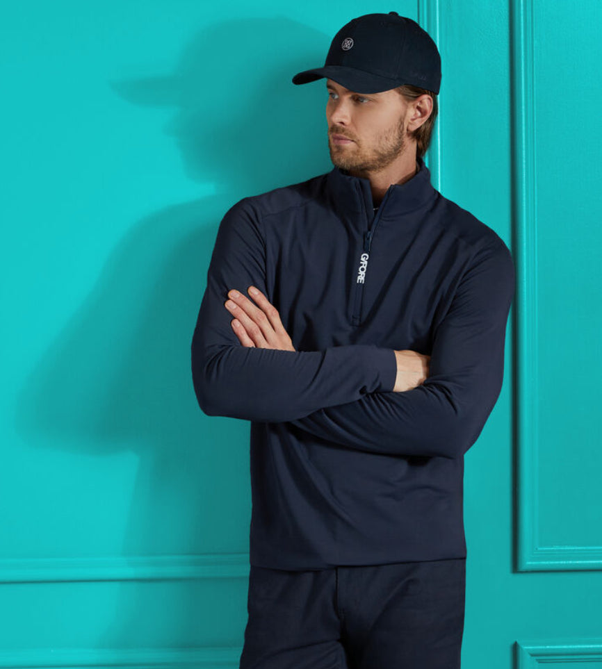 Gfore Men’s Brushed Back Tech Quarter Zip - Twilight -BHI