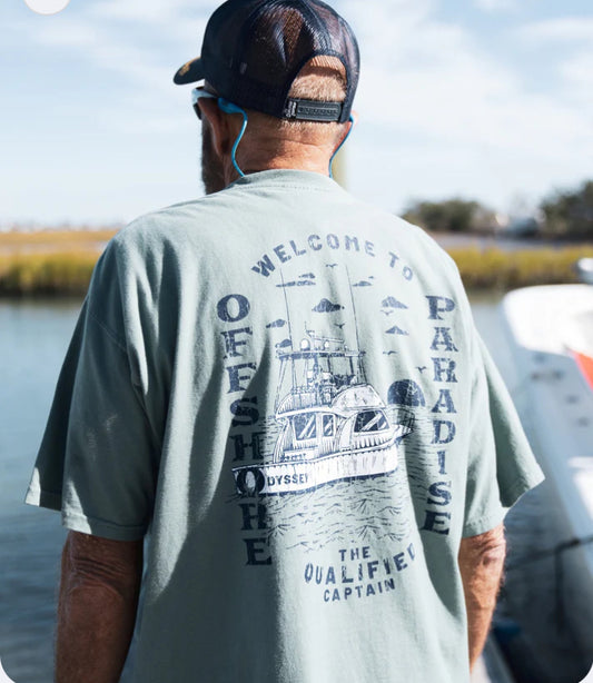 The Qualified Captain - Offshore Paradise Tee - BHI