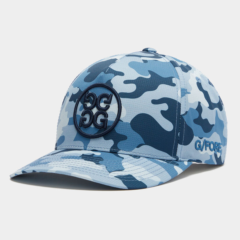 CIRCLE G'S CAMO STRETCH TWILL SNAPBACK HAT - Slate - G4AF23H120 - Gfore