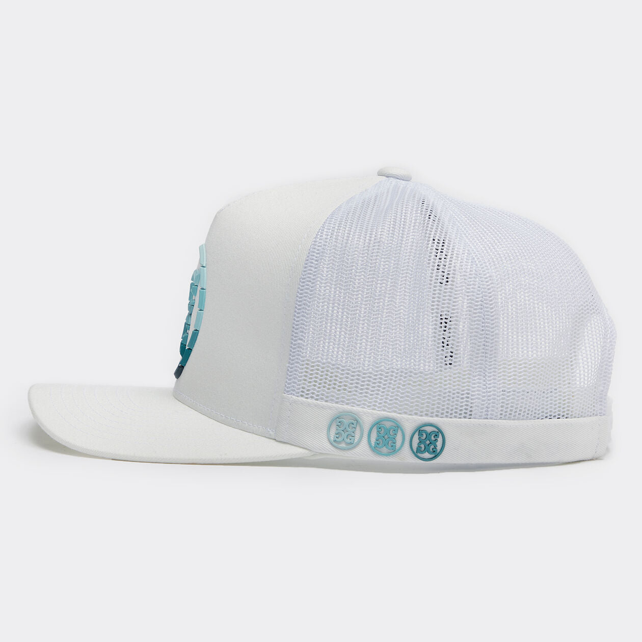 CIRCLE G'S OMBRÉ INTERLOCK KNIT TRUCKER HAT - Snow - G4AF23H125- Gfore