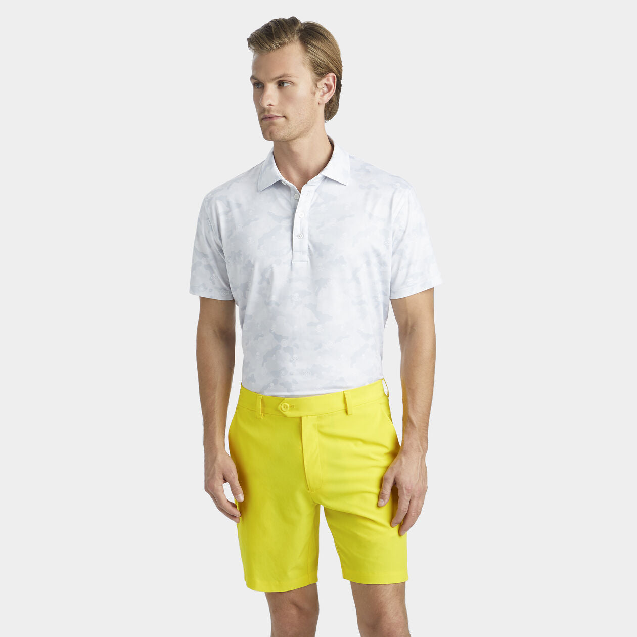 ICON CAMO TECH JERSEY POLO - Snow - G4MC0K060O- Gfore