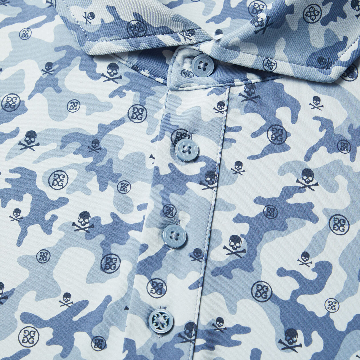 MAPPED ICON CAMO TECH JERSEY POLO - Fjord - G4MF23K060- Gfore