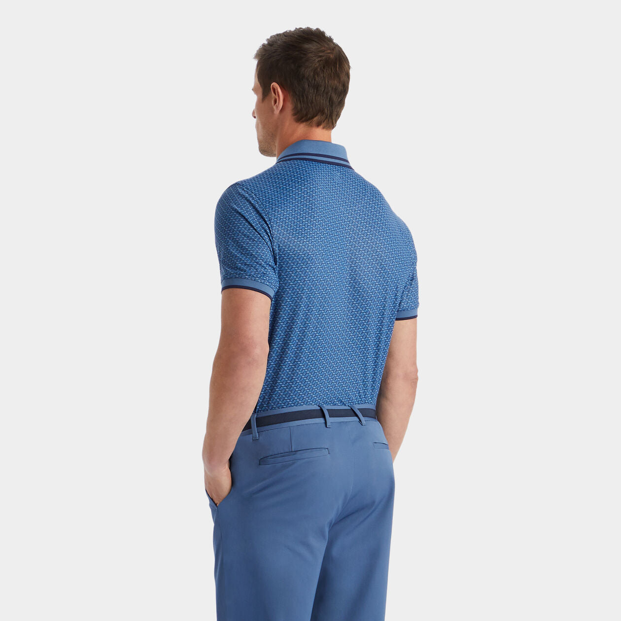 Gfore G Link Banded Sleeve Tech Jersey Polo - Navy - BHI