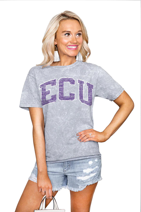 East Carolina Pirates "Kickoff" Snow Wash Short Sleeve Tee - Gameday couture