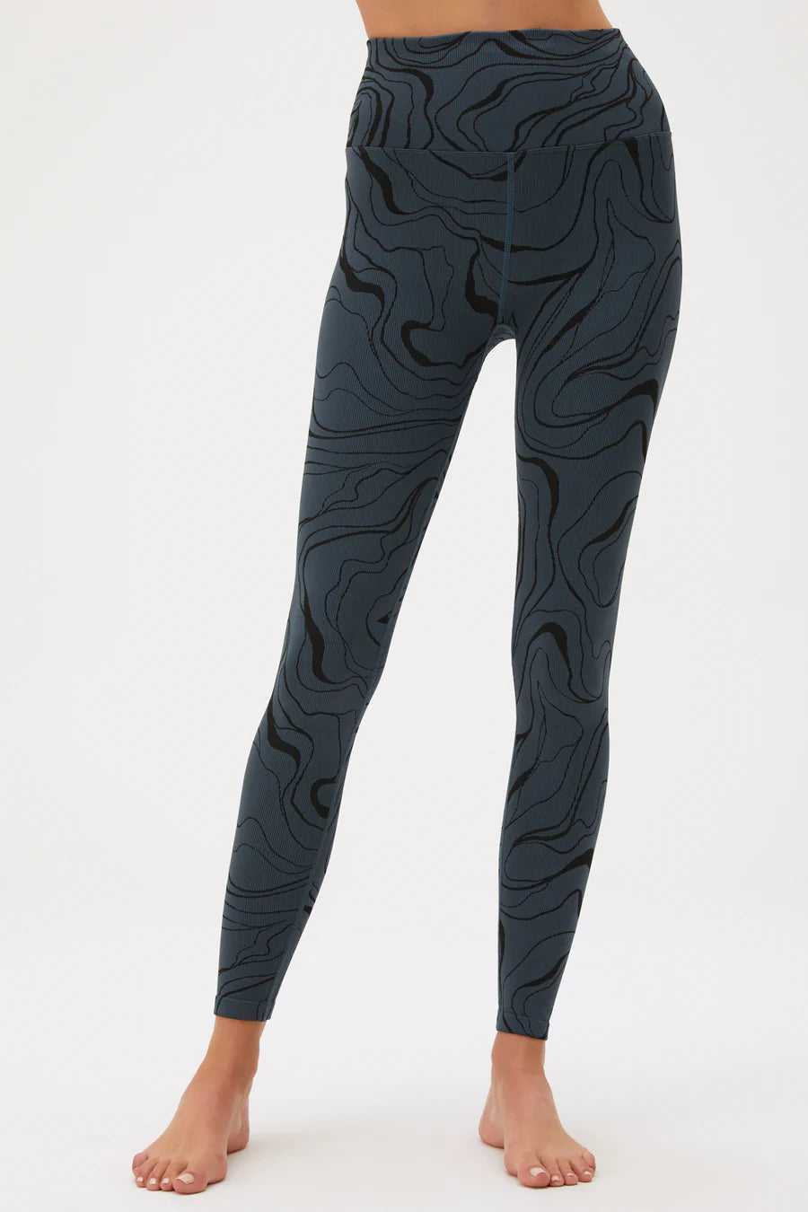 Love Sculpt Jacquard Legging - SP33677018 - DEEP SEA BLUE TWIRL - Spiritual Gangster