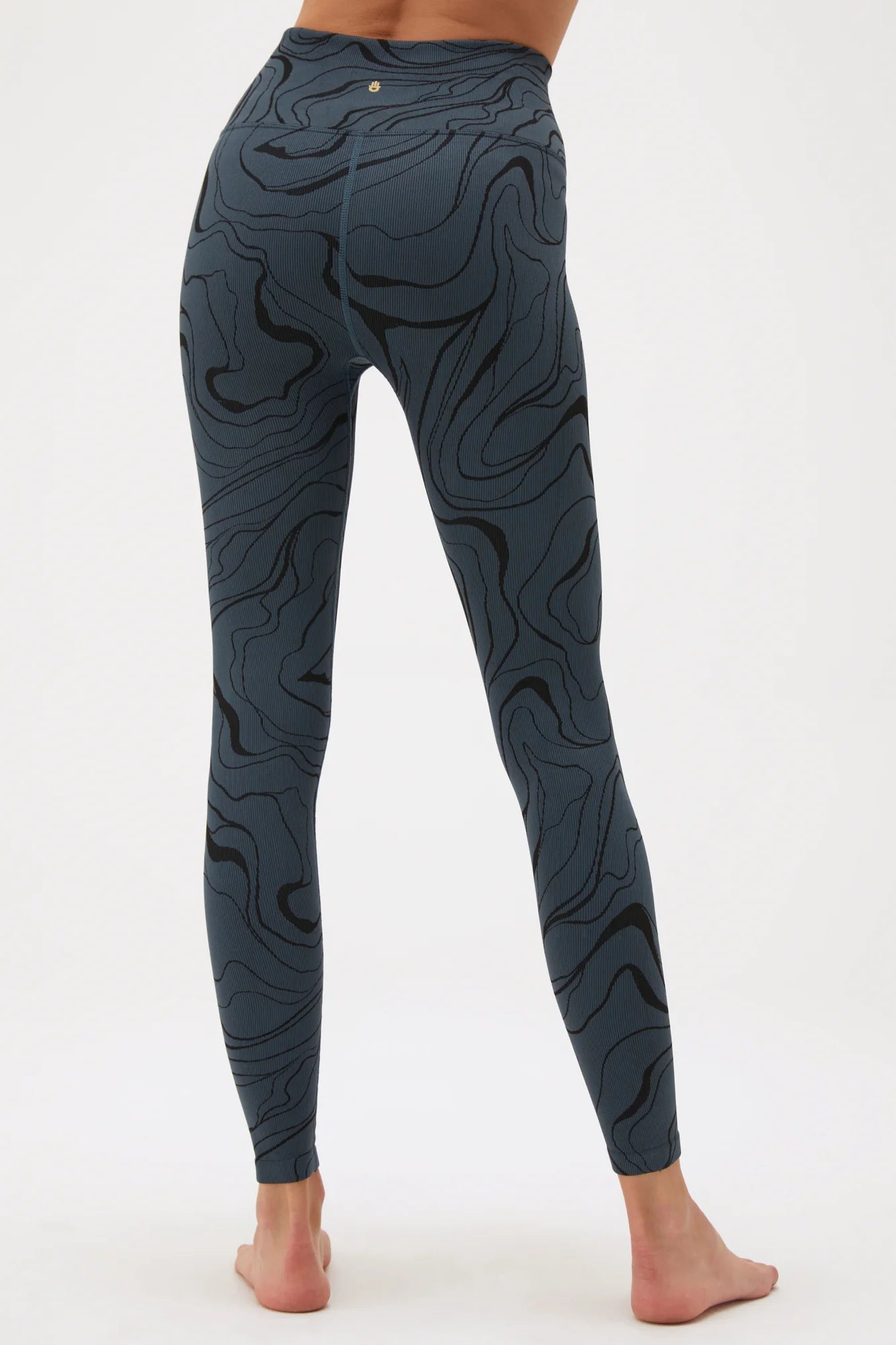 Love Sculpt Jacquard Legging - SP33677018 - DEEP SEA BLUE TWIRL - Spiritual Gangster