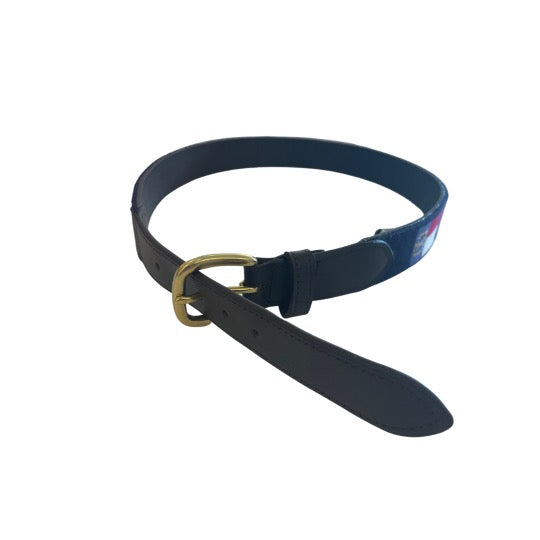 Belts -NC Flag - navy - Baldhead Blues