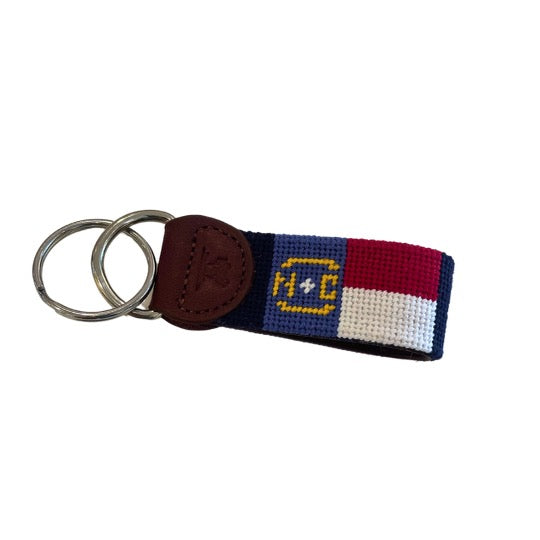 Fob - Navy NC & USA Flag- BaldHead Blues