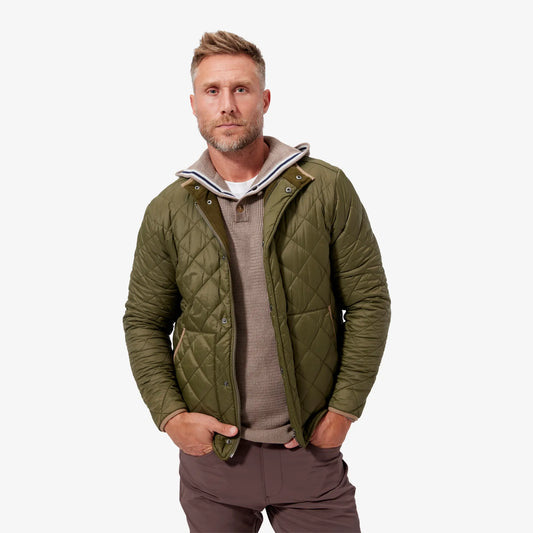 Mizzen & Main - Belmont Quilted Jacket - Olive Night - BHI