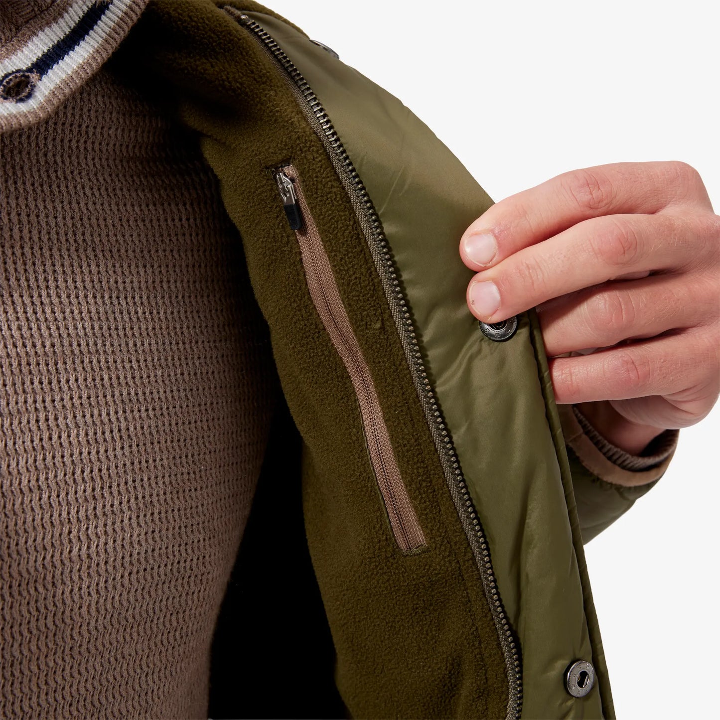 Mizzen & Main - Belmont Quilted Jacket - Olive Night - BHI