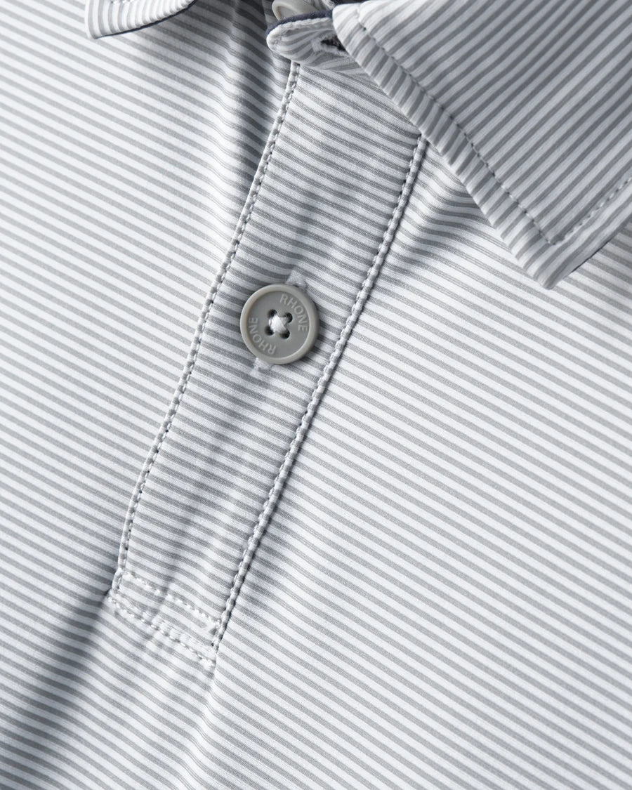 Commuter Polo - Silver Stripe -101381 - Rhone